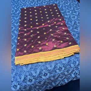 Kanchipuram Silk Saree - Violet/Gold